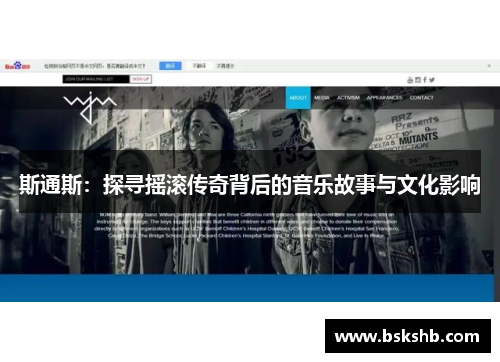 斯通斯：探寻摇滚传奇背后的音乐故事与文化影响